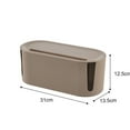thumbnail image 2 of Cable Management Box with Removable Cover | WiFi Router & Plug Socket Organizer | Desktop Cable Storage Container with Ventilation & Phone Slot, 2 of 5