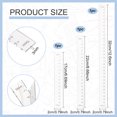 thumbnail image 2 of 1set Acrylic Rulers Measuring Tool for Hole Punchings Clear 17~32x2x0.3cm 3pcs/set, 2 of 6