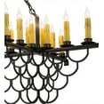 thumbnail image 6 of Meyda Tiffany 162857 Picadilly 23 Light 71" Wide Taper Candle Linear Chandelier - Bronze, 6 of 6