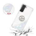 thumbnail image 5 of Funda para Samsung Galaxy S21 Plus 5G con Brillo Líquido Flotante, Purpurina, Parachoques y Anillo Giratorio Soporte, 5 of 5