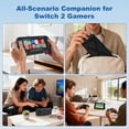 thumbnail image 2 of Protective Case for Nintendo Switch 2, Ultra-Thin Dockable Hard Shell Cover with Full Protection, Supports Stand Use and Charging Dock for Switch 2, 2 of 7