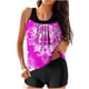 thumbnail image 1 of Modesto Trajes de Baño para las Mujeres Multicolor Patrón de Impresión, Pantalones Cortos de Cintura Alta Y Sling Top para la Playa, Piscina Y Regalos de Vacaciones, 1 of 6