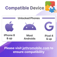 thumbnail image 3 of Jethro Mobile Bring Your Own Phone SIM Kit - Activation Required, 3 of 6