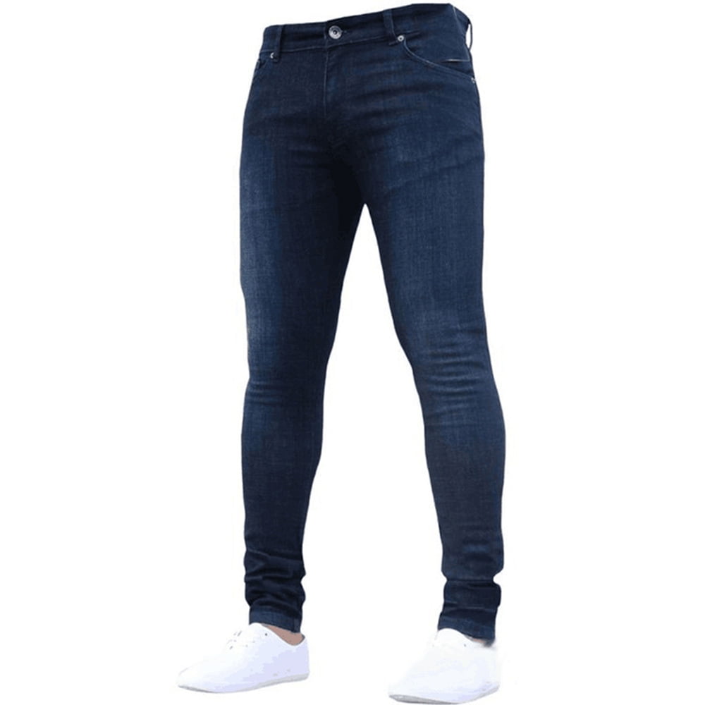New Mens Enzo Jeans Super Skinny Slim Fit Chinos Stretch Trousers Pants 
