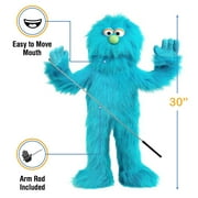 30 Blue Monster Full Body Ventriloquist Style Puppet