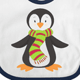 thumbnail image 4 of Inktastic Cute Penguin, Little Penguin, Penguin with Scarf Boys or Girls Baby Bib, 4 of 4