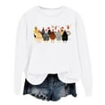thumbnail image 1 of WEAIXIMIUNG Sweatshirts à Col Rond Graphiques pour Femmes Pull à Capuche Imprimé Lettre Col Rond pour Automne & Hiver, 1 of 3