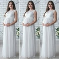 thumbnail image 5 of Lace Prom Gown Maternity Maxi Dress Wedding Party Dress Photography Prop Clothes3/4 Sleeve / Sleeveless, 5 of 5