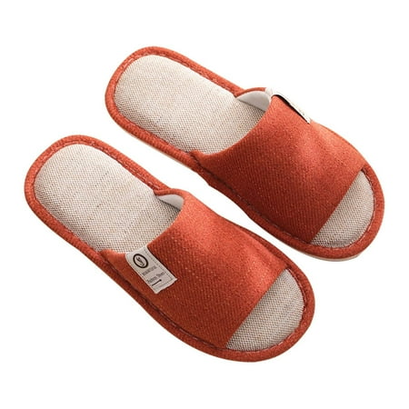 XIMIN Women s Soft Sole Slippers Fashion Beach Sandals Hollow Casual Slippers Flat Shoes Retro Sandals Fashion Bedroom Comfy Shoes(Watermelon Red US 6.5)