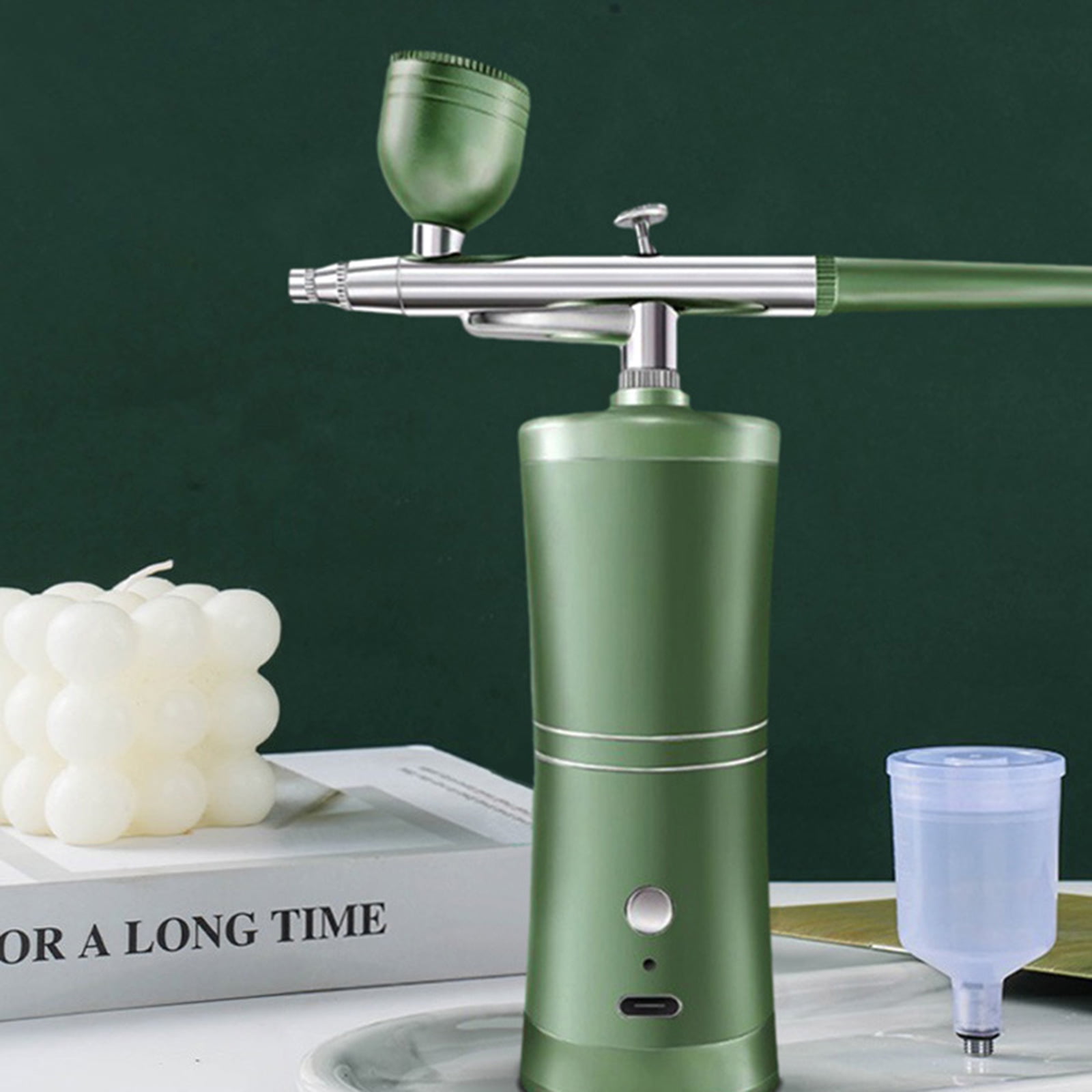 BIBABLYKE Airbrush, Guns Set with Compressor, Portable Wireless Airbrush Kit and Rechargeable Hand Airbrush 3 Gear