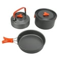 thumbnail image 2 of Camping Cooking Set with Tea Kettle Storage Bag Frying Pan Portable Camping Cookware Set for 2 To 3 People,, 2 of 5