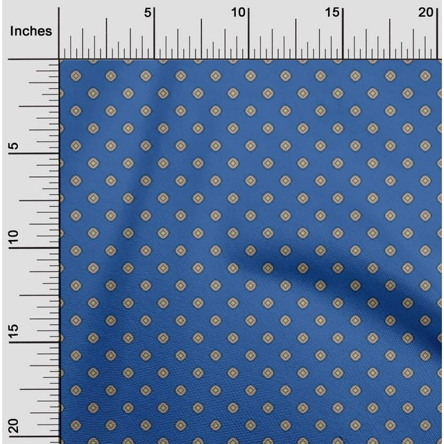 oneOone Viscose Chiffon Fabric Mandala Geometric Printed Fabric 1 Yard 42 Inch Wide
