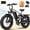 Black, variant on ESKUTE M300 Electric Bike for Adults, Full Suspension Fat Tire Mountain Ebike, 52V 20.8Ah Removable Battery, 1200W Motor, Up to 33MPH, 80 Miles Electric Bicycle Black with Phonebag & Lock, UL2849
