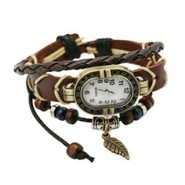 Jewelry On Clearance Multi-Storey Elegant Women'S Leather Bracelet   Quartz Watches For Women Casual Bracelet Watch Wonderful Gift Color One Size