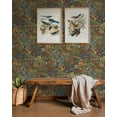 thumbnail image 2 of NextWall Bird Floral Vintage Peel and Stick Wallpaper (Russet & Riverside), 2 of 18