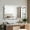 White, variant on Dasun Solid Wood Wavy Mirror--Natural-Wood Vanity Mirror Wall Decor 31" x 31" Modern Mirror Wall Decor for Bathroom, Bedroom, Living Room, Dining Room, Cloakroom, Entryway