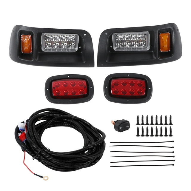 Kit de luces LED para coche de club DC12 V, kit de luces traseras y faros delanteros aptos para coches de club DS, modelos a gasolina o eléctricos 1993+