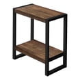thumbnail image 2 of Home Square 2 Tier Wood Top Side Table in Reclaimed Brown and Black - Set of 2, 2 of 5