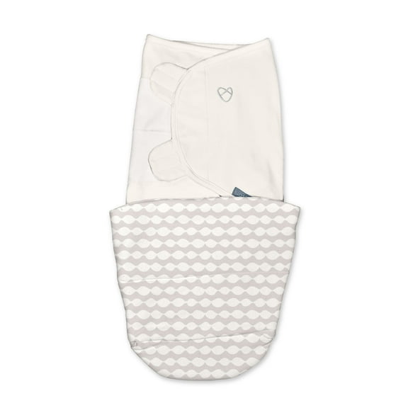 SwaddleMe by Ingenuity All Season Baby Swaddle, 1.0-2.5 TOG, Size 0-3 Months, 7-14 Pounds - Dream Waves
