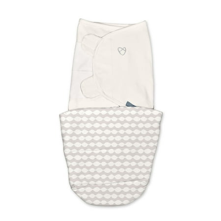 SwaddleMe by Ingenuity All Season Baby Swaddle, 1.0-2.5 TOG, Size 0-3 Months, 7-14 Pounds - Dream Waves