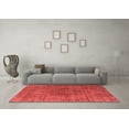 thumbnail image 3 of Ahgly Company Indoor Round Oriental Red Industrial Area Rugs, 5' Round, 3 of 4