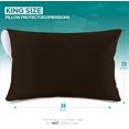 thumbnail image 2 of Protector de Almohada Utopia Bedding King 51x97 cm Impermeable con Cierre, 2 of 8