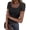 Black, variant on Womens Short Sleeve Shirts Scoop Neck Lace Going Out Tops Slim Fit Rib Knit Casual Tee 2026 Summer Fashion Outfits Small