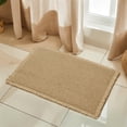 thumbnail image 1 of Alfombra de baño SUBRTEX, felpilla trenzada, 40 x 60 cm, color caqui, 1 of 7
