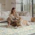 thumbnail image 5 of KUETH 5'x7' Area Rugs for Living Room, Non Slip Machine Washable Vintage Indoor Rug, Low Pile Chenille Print Rug for Bedroom Dining Room Home Office, 5 of 9