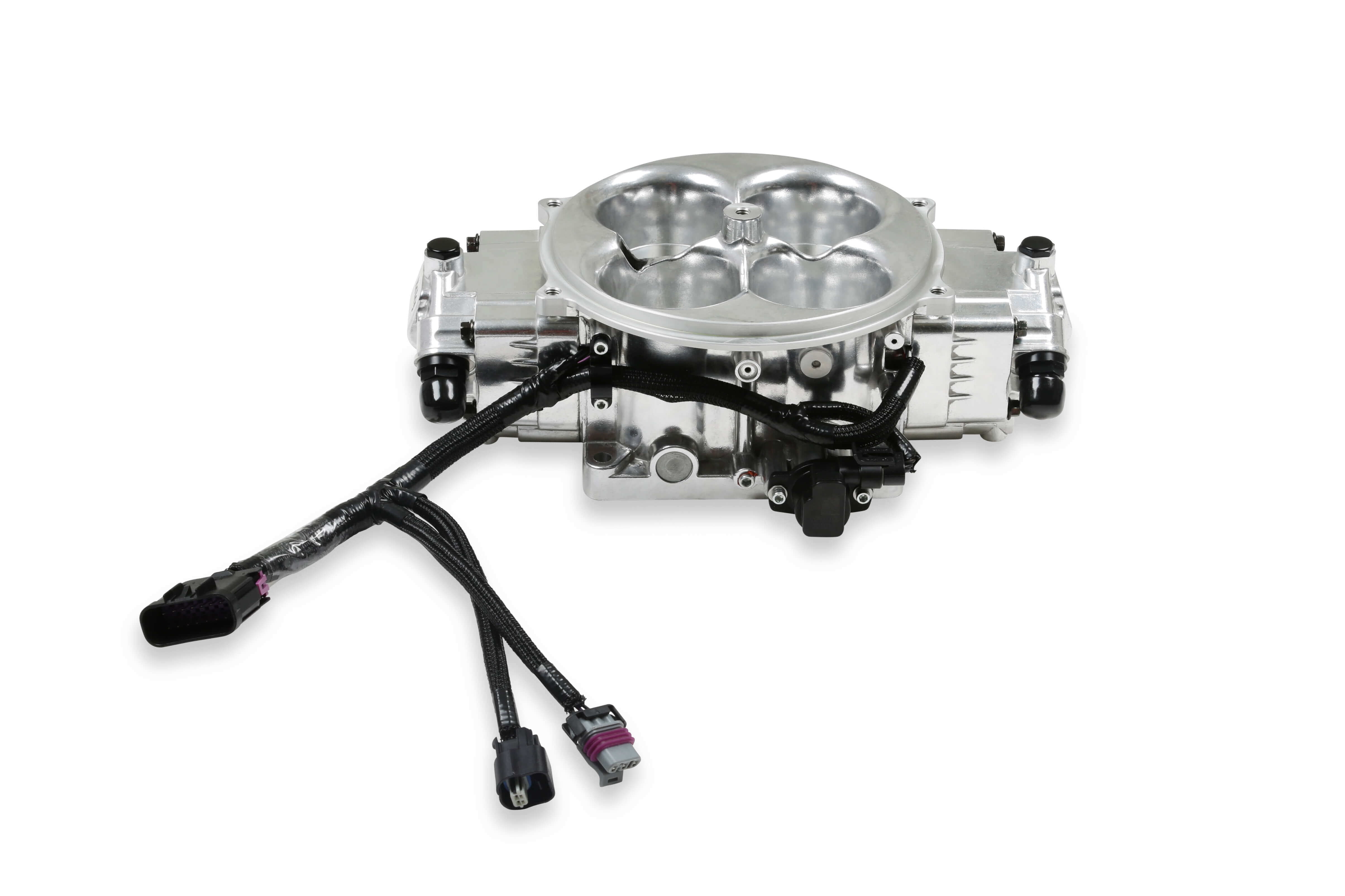 Holley EFI 534-305 Terminator X Stealth 4500 Throttle Body - Shiny