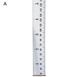 1pc Growth Ruler Wall-Mounted Height Measure Body Height Measurement Height Ruler (Yellow), Size: 210x2.1x0.60cm