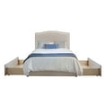 thumbnail image 2 of Republic Design House Newbury Upholstered "Mammoth" Platform Bed with 2 Drawers, 2 of 10