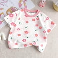 thumbnail image 5 of Asxite Toddler Girls Tshirt Floral Print Short Sleeve Crew Neck Casual Breathable Summer Tops 1-12Y, 5 of 6
