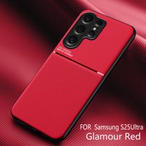 Dteck Slim Fit Case for Samsung Galaxy S25 Ultra 5G, Camera Protection, Soft TPU Thin Protective Phone Cover with Matte Finish, Shockproof Cover,Red
