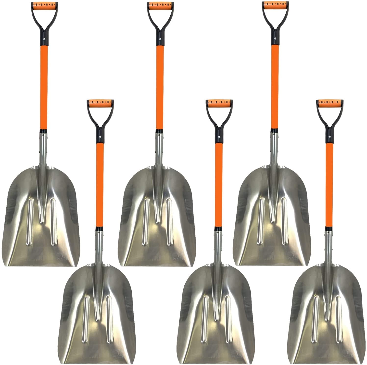 Ashman Online Aluminium 48 inch Snow Shovel with Large Head and Durable  Handle (6 Pack)