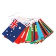 thumbnail image 4 of Banner de bandera de cadena National 100 países Banderas del mundo Pequeñas banderas colgantes para la decoración del bar, 4 of 6