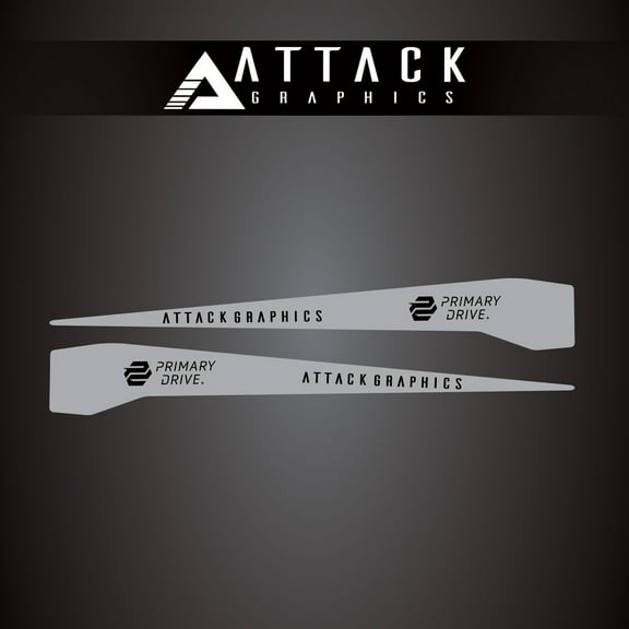 Attack Graphics Renegade Swing Arm Decal Grey for Beta 300 RR 2023-2024