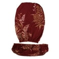 thumbnail image 3 of DOLITY Stretch Spandex Slipcover Office Computer Chair Cover Leaves- Red, 3 of 6