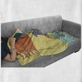 thumbnail image 6 of Hair Salon Soft Flannel Fleece Throw Blanket, Funny Cartoon Illustration of Day in Beauty Salon Hairdresser with Blow Dryer, Cozy Plush for Indoor and Outdoor Use, 50" x 70", Multicolor, by Ambesonne, 6 of 6