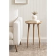 thumbnail image 2 of Kate and Laurel Alezar Modern Wooden Round Side Table, 15 x 15 x 22, Light Natural, Transitional Solid Wood End Table with Wavy Edge for Teen Bedroom Nightstand or Dorm Room Decor, 2 of 9