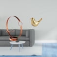 thumbnail image 2 of Elegante organizador de metal con figura de pájaro dorado. Decoración moderna para el hogar, ideal para sala de estar, oficina, repisa de chimenea o c, 2 of 8