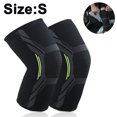 thumbnail image 1 of Pack de 2 rodilleras para hombres y mujeres, rodilleras elásticas y transpirables, ortesis de compresión antideslizantes perfectas para desgarro de menisco, artritis, tendinitis, correr, sentadillas,, 1 of 8