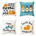 thumbnail image 1 of Juego de 4 fundas de cojín decorativas de otoño, 45,7 x 45,7 cm, fundas de almohada cuadradas cortas de felpa con diseño de enano otoñal para salón, cama, sofá y coche., 1 of 5