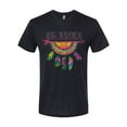 thumbnail image 3 of Colorful Neon Be Brave Dreamcatcher | Dean Russo Art Pop Culture Mens Premium Tri Blend T-Shirt, True Black, Small, 3 of 6