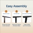 thumbnail image 4 of 4-Pack Cable Railing Kit Black, 4 of 6
