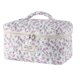 thumbnail image 1 of Bolsa de maquillaje uekeboag grande de viaje acolchada con estampado floral de algodón, 1 of 6