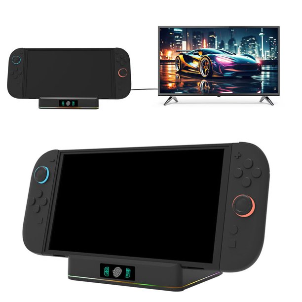 Base de conexión compatible con Nintendo Switch 2 con soporte de carga para mandos L/R
