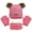 Hot Pink, variant on Kids Winter Hat Gloves Scarf Set Knit Beanie for Girls Boys with Cute Pom Pom for 1-11 Years Old