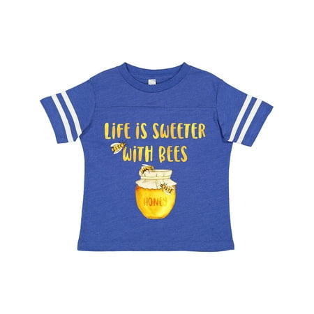 

Inktastic Life s Sweeter with Bees Gift Toddler Boy or Toddler Girl T-Shirt