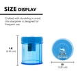 thumbnail image 2 of BAZIC Pencil Sharpener Manual, Single Hole Compact Colored Sharpener, 4-Pack, 2 of 7